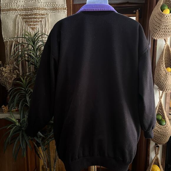 Current Seen Vintage 90s Reversible Windbreaker Jacket | Retro Sportswear Purple - Picture 5 of 15
